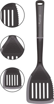 Spata per cucina multifunzione 3 in 1 - Resistente al calore - 35cm - Silicone e plastica