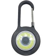 Trade Shop - Torcia Luce Tascabile A Led Cob Mini Con Batteria Moschettone Manici Per Esterni -