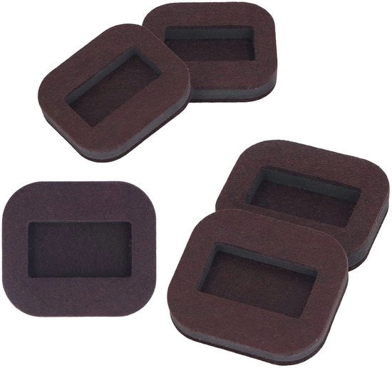 Protezione contro graffi - Gommatte con viti - Gommatte per tubo - Adattamento universale - Stabilità concava - 8x7x2cm - Protezioni per mobili