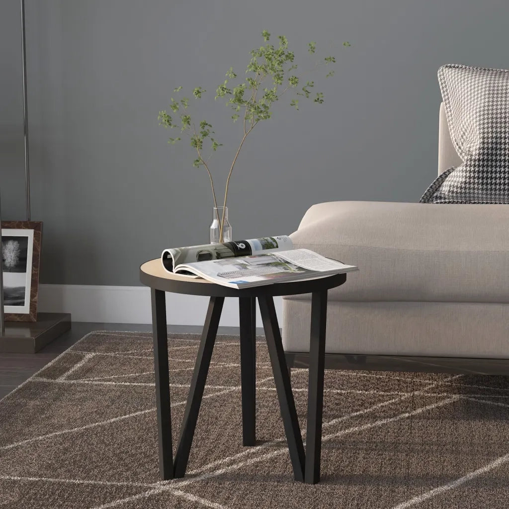 Tavolino Rovere Sonoma Ã˜35 cm in MDFcod mxl 79311