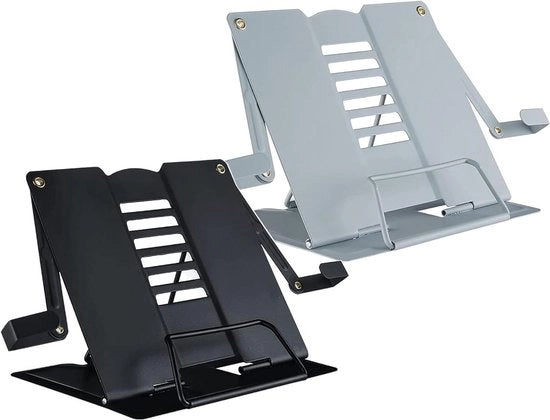 Libreria per bambini - supporto per libri - houder voor kookboek - metallo - nero e grigio