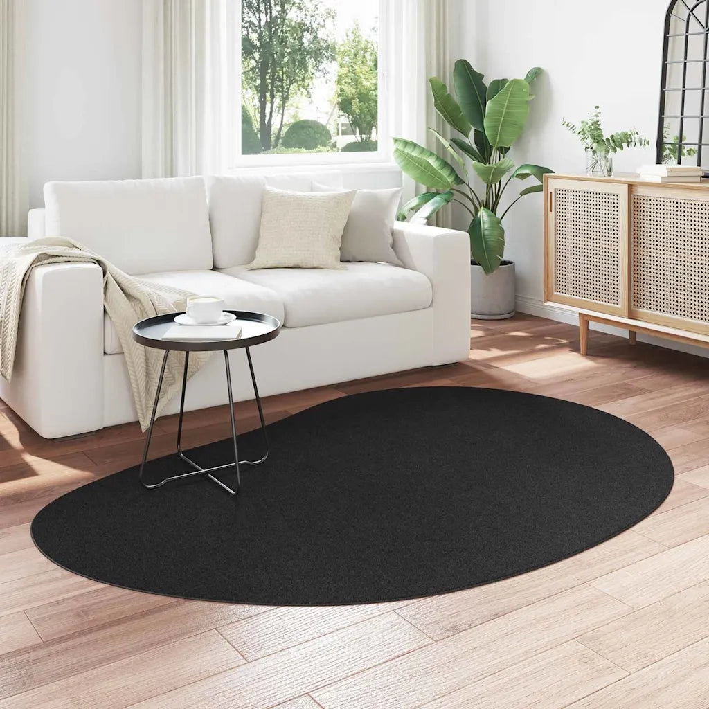 Tappeti per area HUARTE Nero 140 x 200 cm Poliestere 4103750