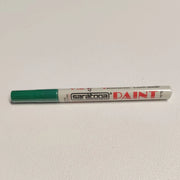 Paint pennarello colore verde punta fine indelebile coprente permanente su ogni superficie