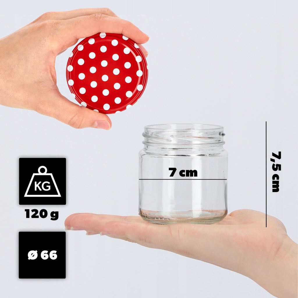KADAX 50x Barattolo 200ml + Tappo Fi66 Per Marmellate