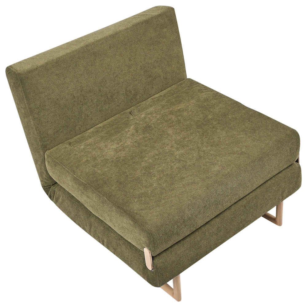 Divano letto singolo per 1 persona Pieghevole verde pieghevole camera ospiti