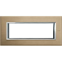 Bticino Axolute - Placca 6P Titanio Spazzolato HA4806NX