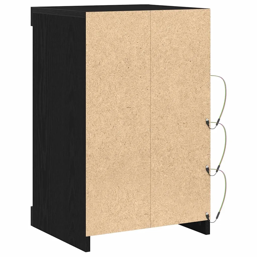 Credenza-Buffet-Armadio da cucina Rovere Nero 41 x 37 x 67 cm Legno multistrato 662093