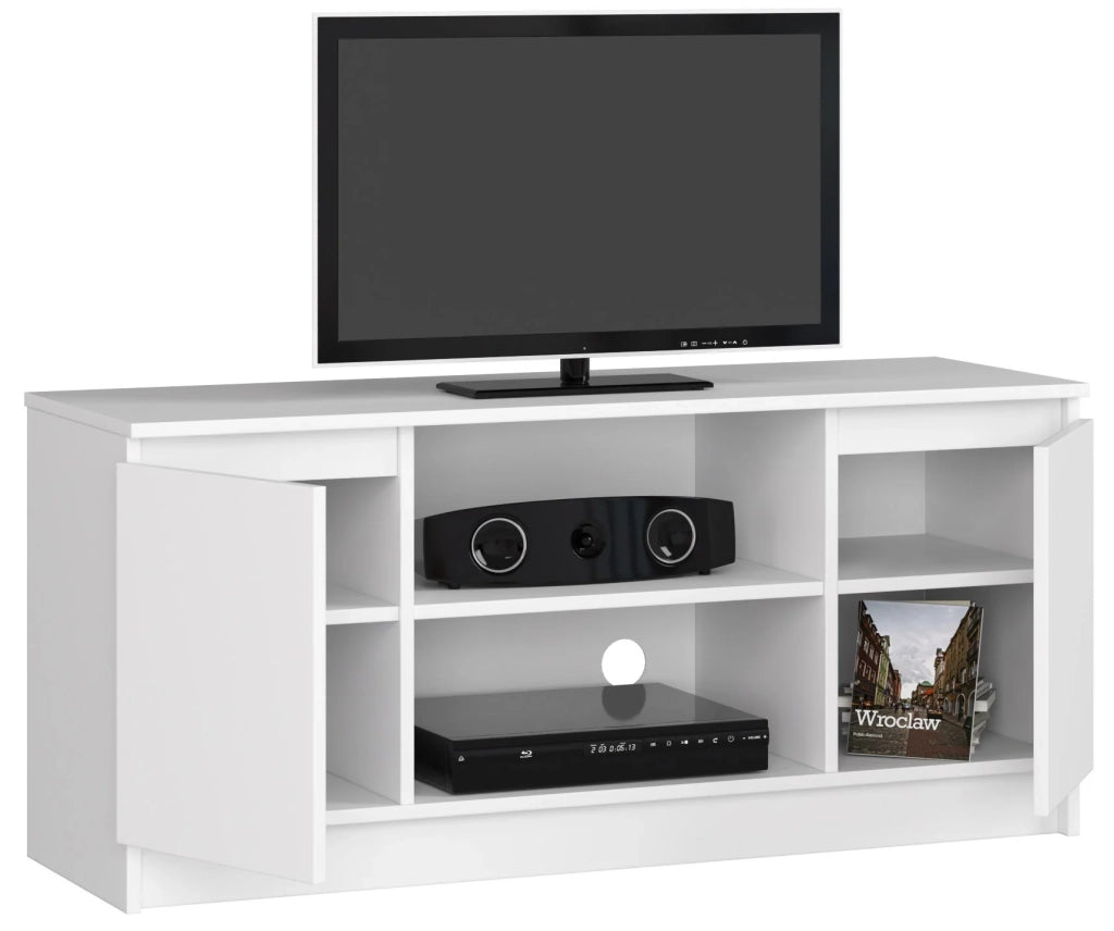 Mobile TV AKORD Bianco 120 cm 2 ante 120x40x55 cm