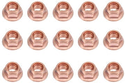 15 Stuks M8 Hexagon Uitlaatmoeren, Moeren in Rame, Moeren a Sfere per BMW E30, Accessorio Duraturo e Affidabile