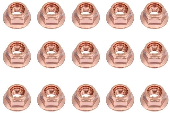 15 Stuks M8 Hexagon Uitlaatmoeren, Moeren in Rame, Moeren a Sfere per BMW E30, Accessorio Duraturo e Affidabile