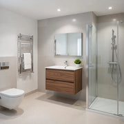 Composizione mobile bagno sospeso con cassetti cm 90 mod. ELEGANCE - Noce