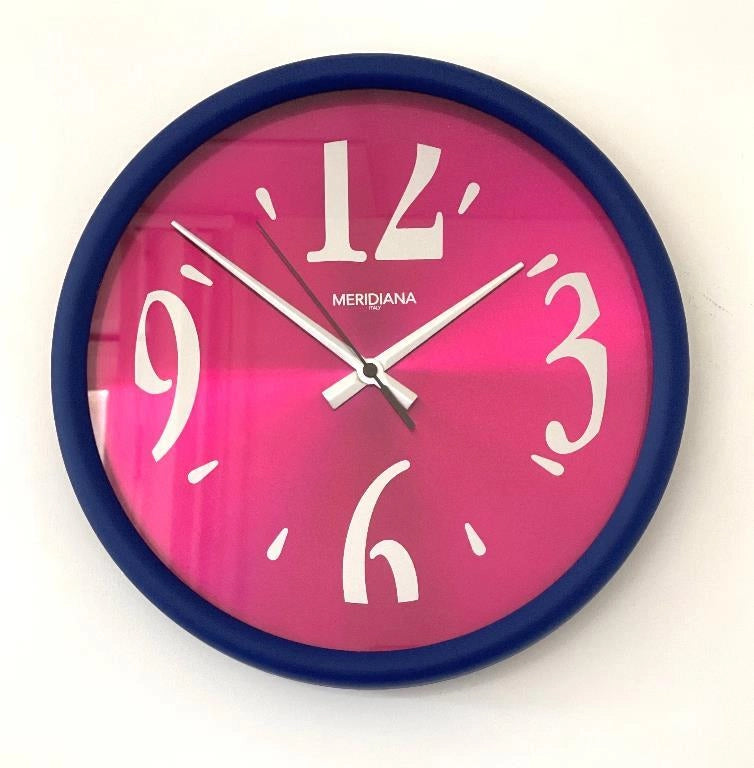Orologio da Parete in Abs Milleluci Blu e Magenta 31 cm