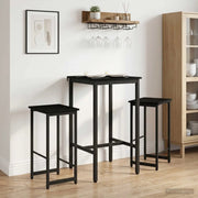 Sgabello da bar 2 pcs Rovere Nero 40 x 32 x 74 cm 8006194