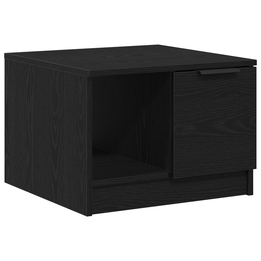 Tavolino da caffÃ¨  Nero Rovere 50x50x36 cm Legno ingegnerizzato