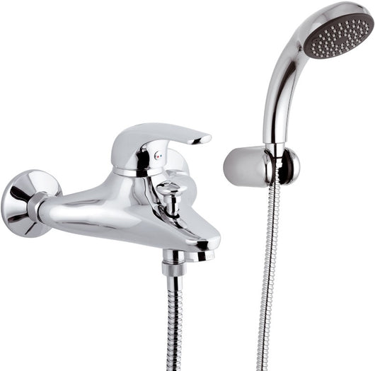 Rubinetto vasca esterno con doccia duplex - serie project