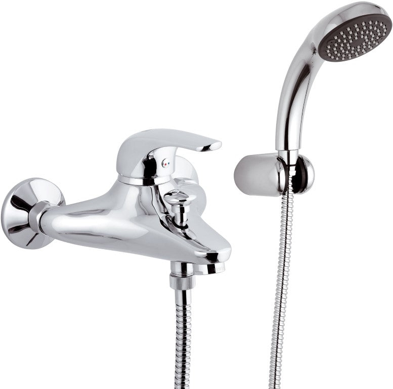 Rubinetto vasca esterno con doccia duplex - serie project