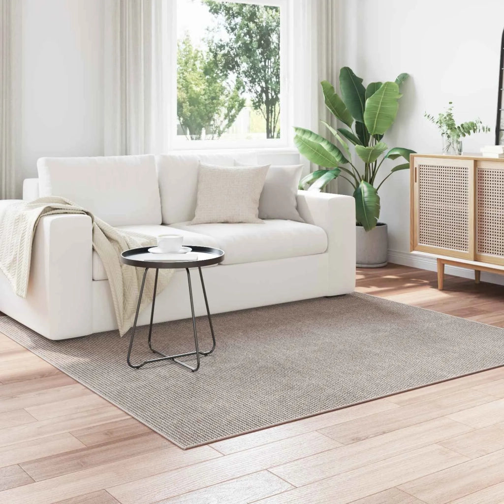 Tappeti per area LUGO Crema e Taupe 200 x 200 cm Poliestere 42022708
