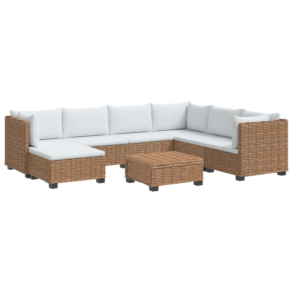 8 pz Set Lounge in Rattan con Cuscini GENDT Rattan naturale 3429862