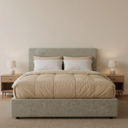 Carlisle, Letto Piazza e Mezza Sfoderabile Made in Italy, Grigio