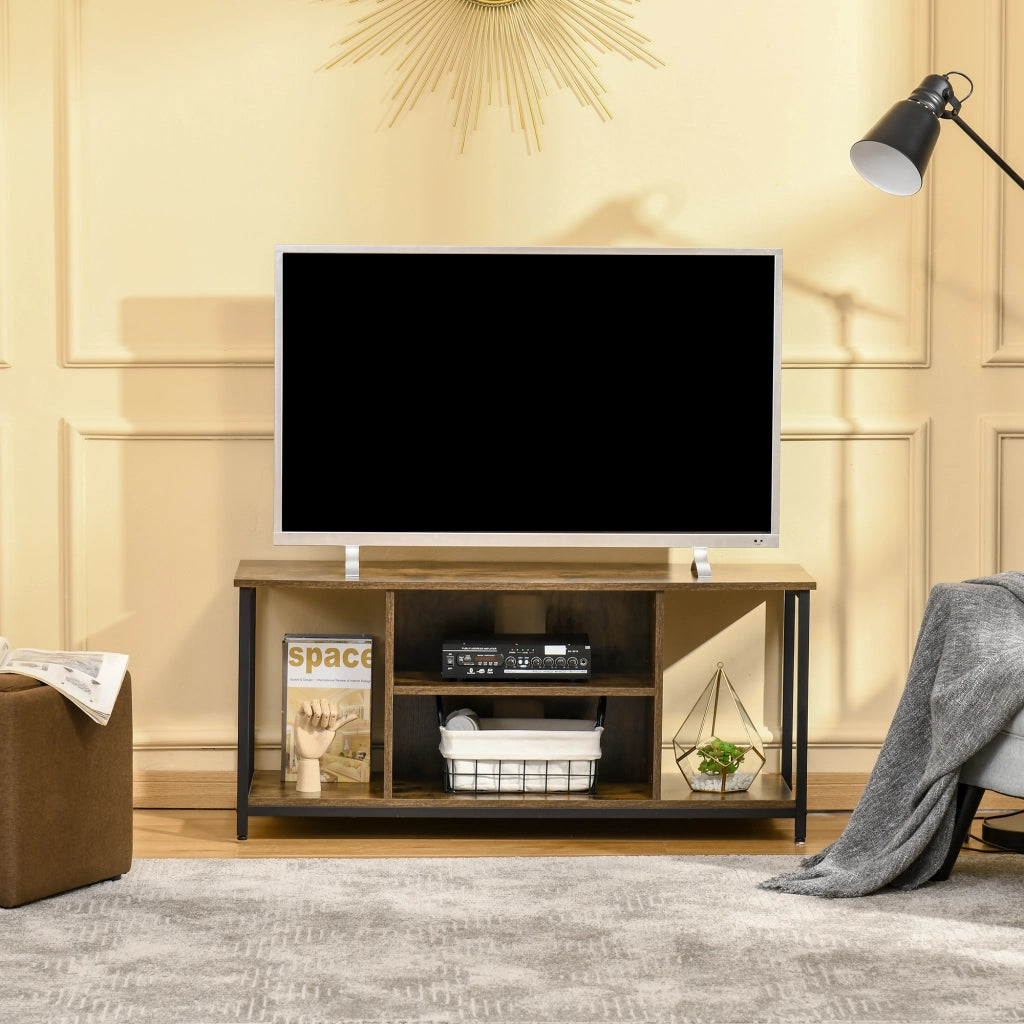 Mobile TV con ripiani regolabili ¨C zephmum ¨C 110x40x50 cm marrone