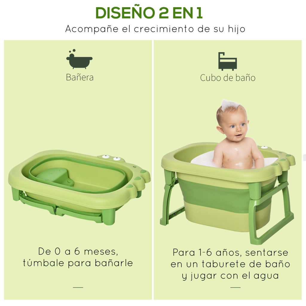 Vasca da bagno per bambini ¨C zephmum ¨C verde 75.3x55.4x43 cm