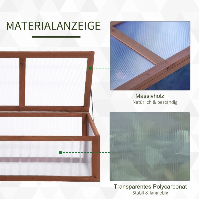 Mini serra, piccola serra da giardino, con pannelli in PC, buona trasmissione della luce, 100L x 65W x 40H cm