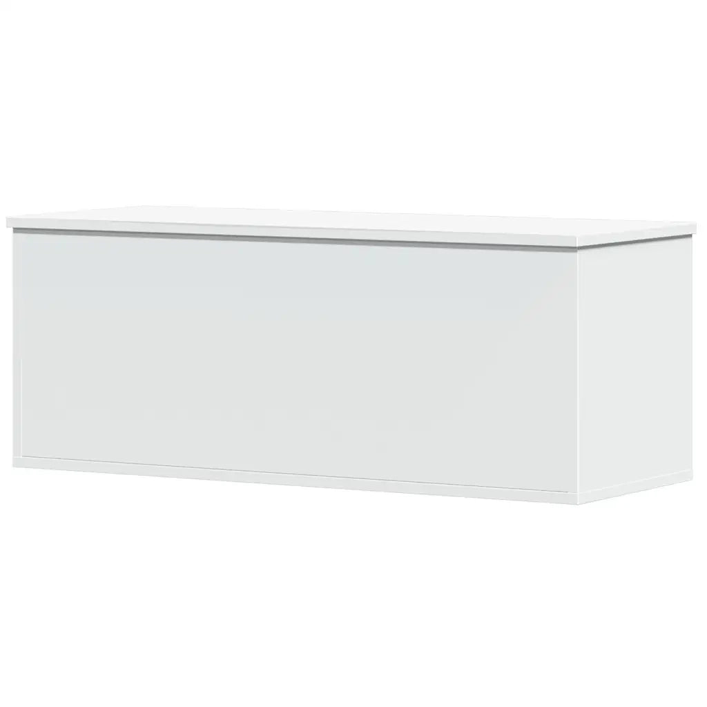 vidaXL Contenitore Portaoggetti Bianco 90x35x35 cm in Truciolato