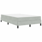 Letto matrimoniale | Letto per adulti | Letto a molle con materasso Grigio chiaro 120 x 190 cm Tessuto