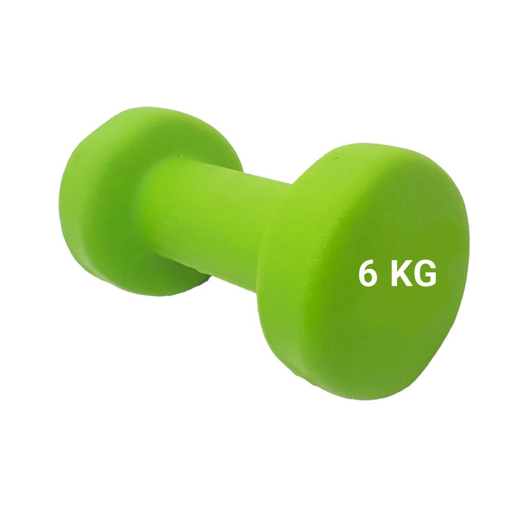 Trade Shop - Manubrio Singolo 6 Kg In Vinile Allenamento Esercizi Casa Palestra Workout Fit -