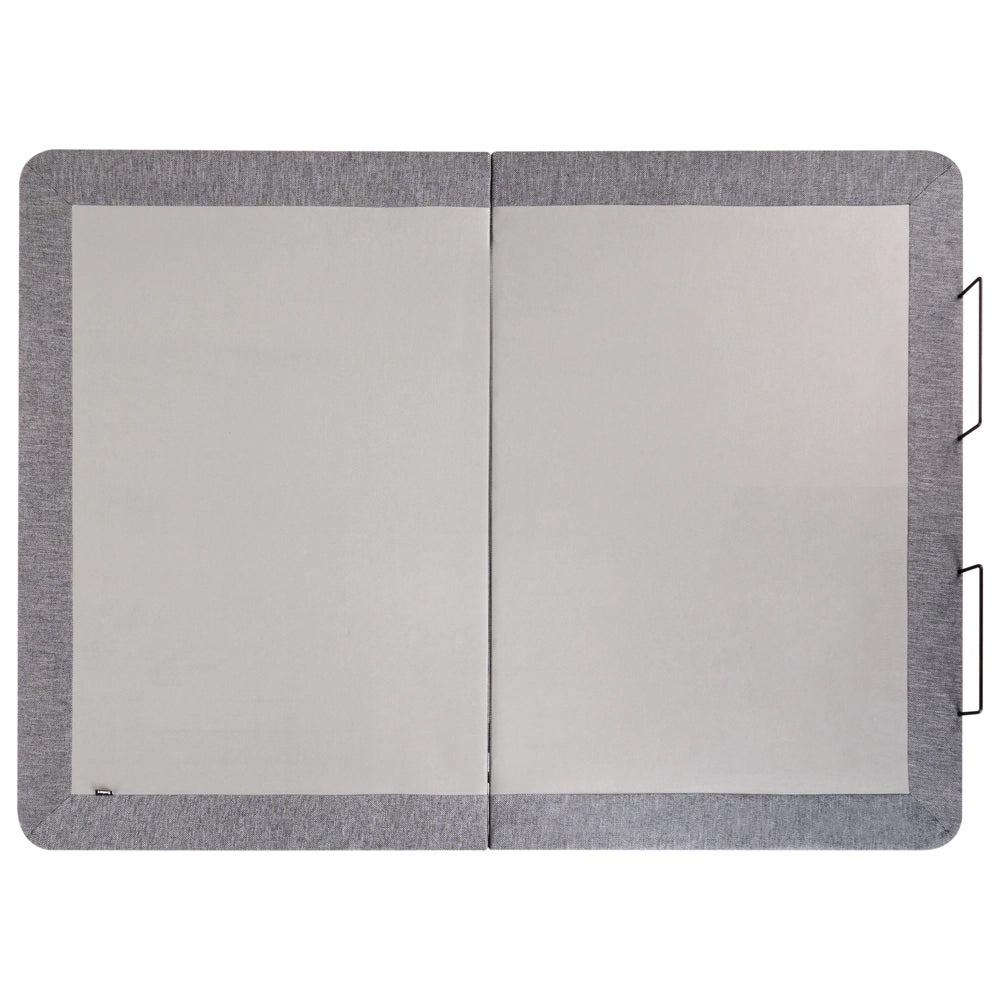 Base letto elettrica regolabile in poliestere grigio 140 x 200 cm con gambe in metallo