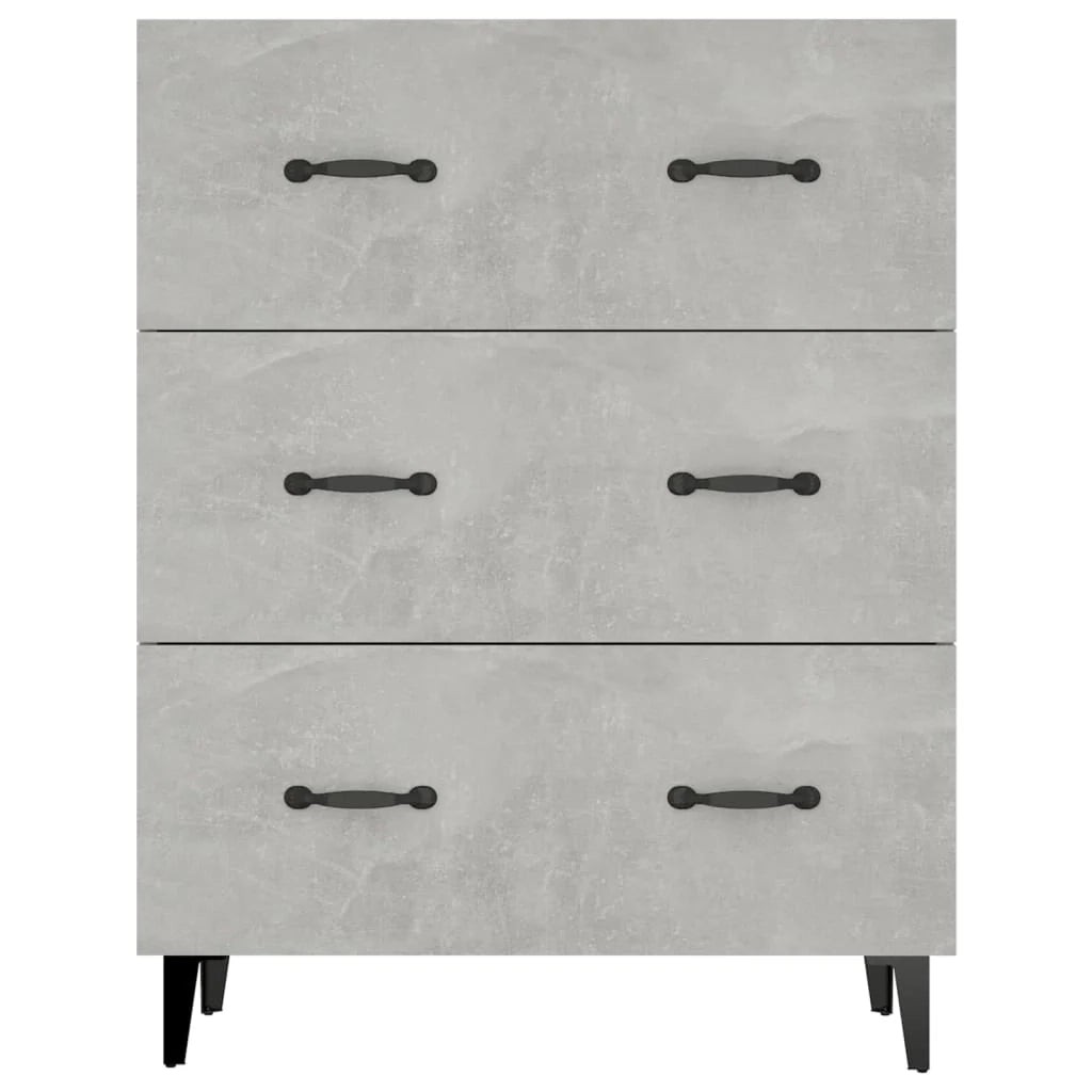 Buffet credenza cassettiera armadio mobile contenitore organizer per cucina soggiorno salotto 69,5 x 34 x 90 cm legno ingegnerizzato grigio 02_0032024
