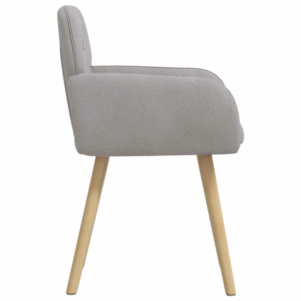 Sedie da pranzo 2 pz Bouclé Grigio Chiaro 59 x 57 x 85 cm 42034324