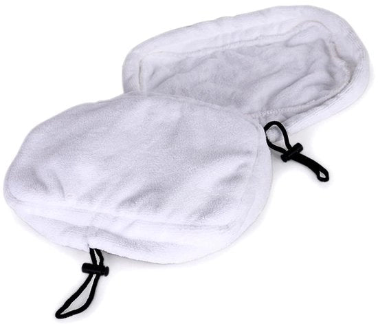 Dweil 8-delig con microvezzella - Parte di ricambio lavabile - Assorbimento efficace di polvere e capelli - Dimensioni 28 x 20 cm - Tessuto in velluto resistente - Piastra per dweil