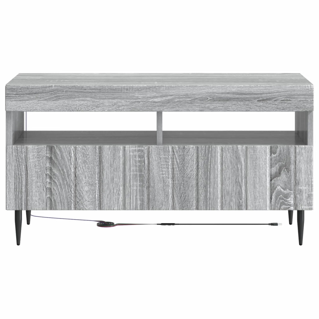 Mobile TV LED Sonoma grigio Legno ingegnerizzato 896561