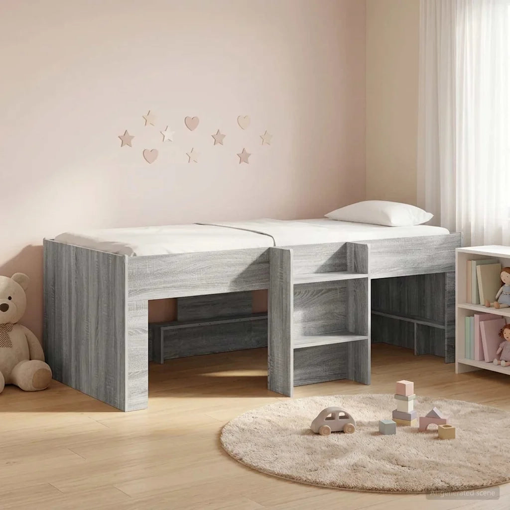 Letto Alto per Bambini Sonoma grigio 75 x 190 cm 3422592