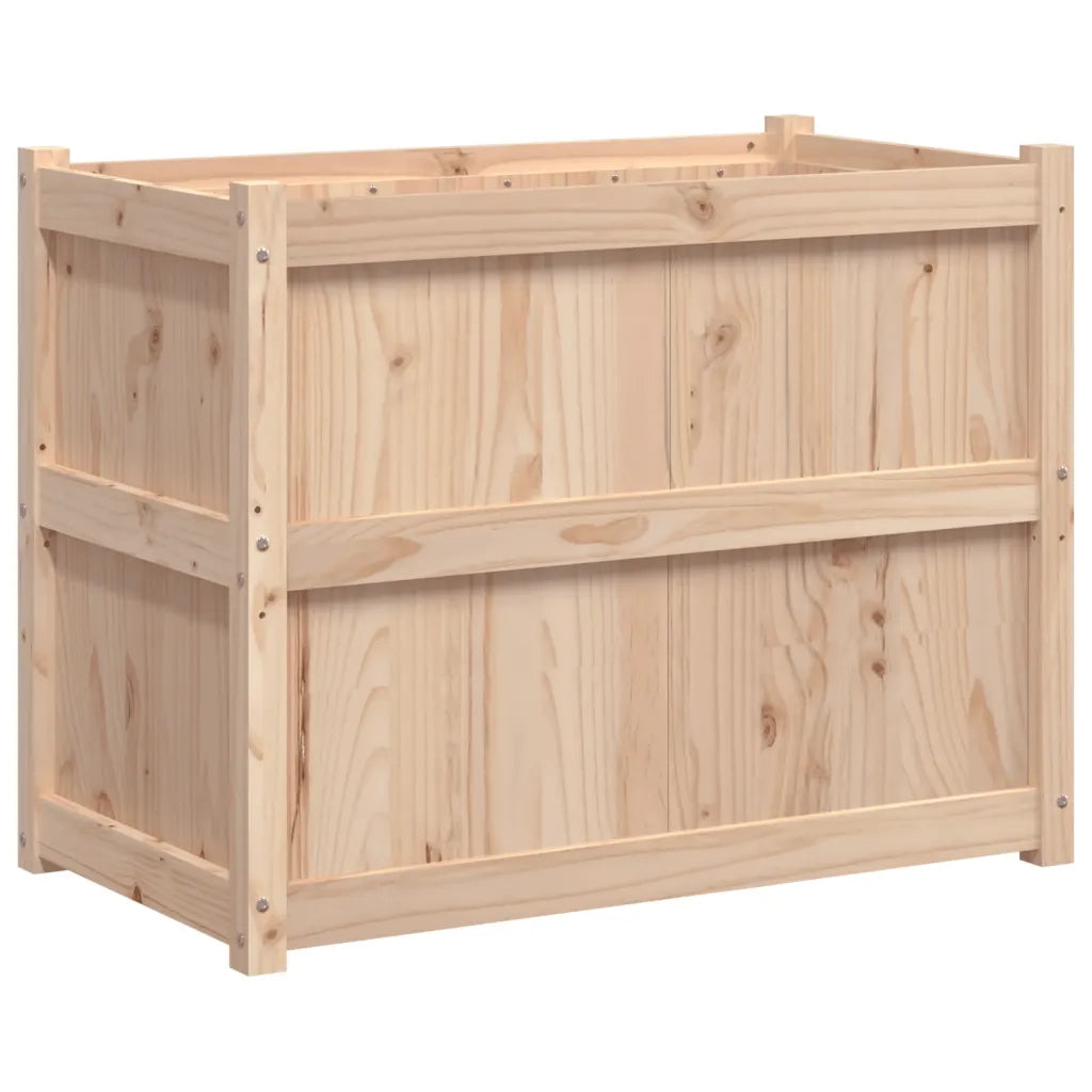 Fioriera da Giardino-Vaso da Esterno 90x50x70 cm in Legno Massello di Pino