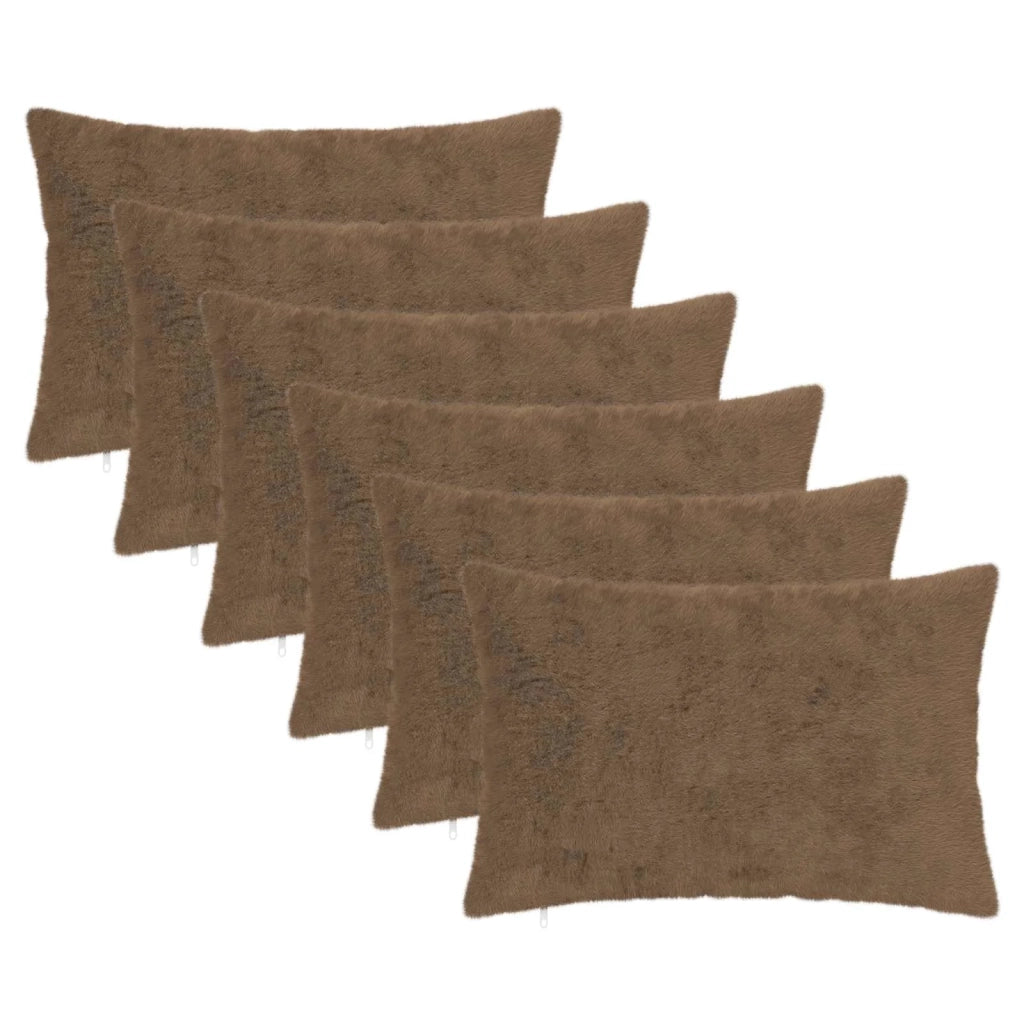 Federa 6 pz HEERLEN Marrone Chiaro 40 x 60 cm 909414