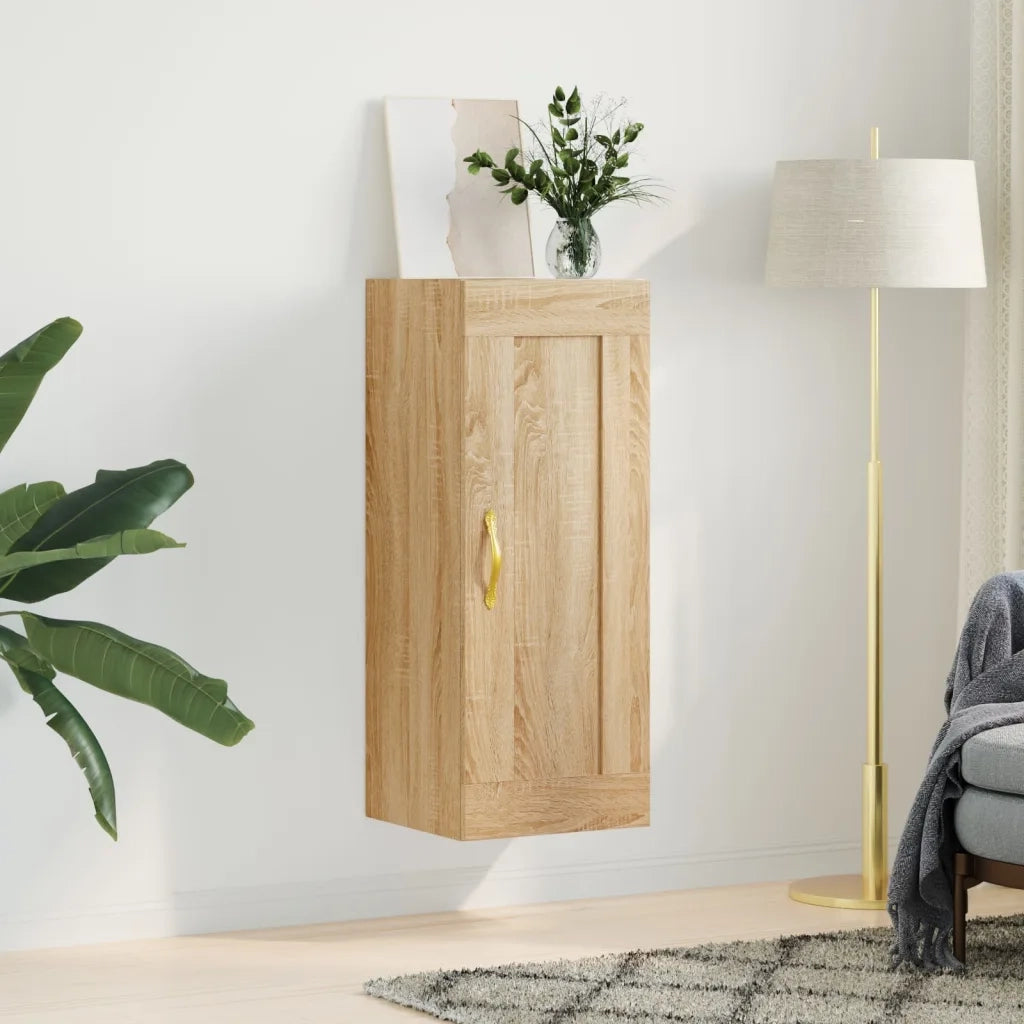 Mobile a Parete Rovere Sonoma 34,5x34x90 cm Legno Multistrato 835021