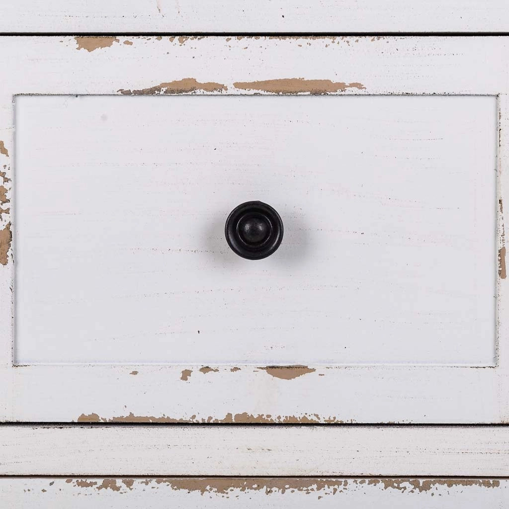 Mobile da ingresso in legno bianco 108x36x82h