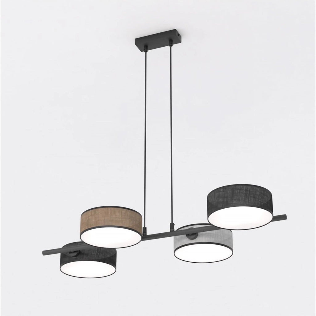 Lampada a sospensione DRUMZ con paralumi cilindrici