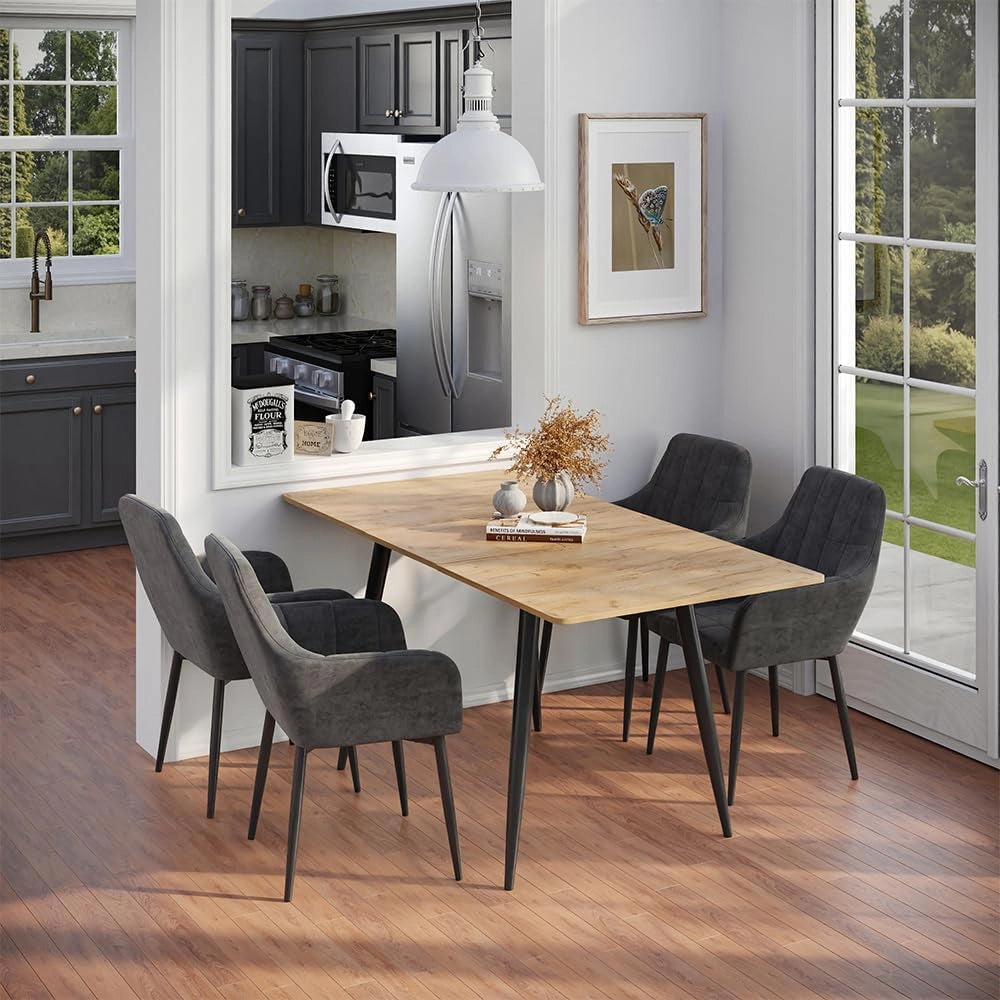 tavolo da pranzo allungabile Beaver, Rovere Goldkraft/nero, 120 x 80 cm Estensibile, per un utilizzo flessibile come tavolo da pranzo o da lavoro