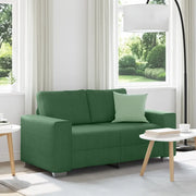 Divano Divanetto Verde Scuro 160x77x82cm Tessuto di Velluto a Coste 4105197