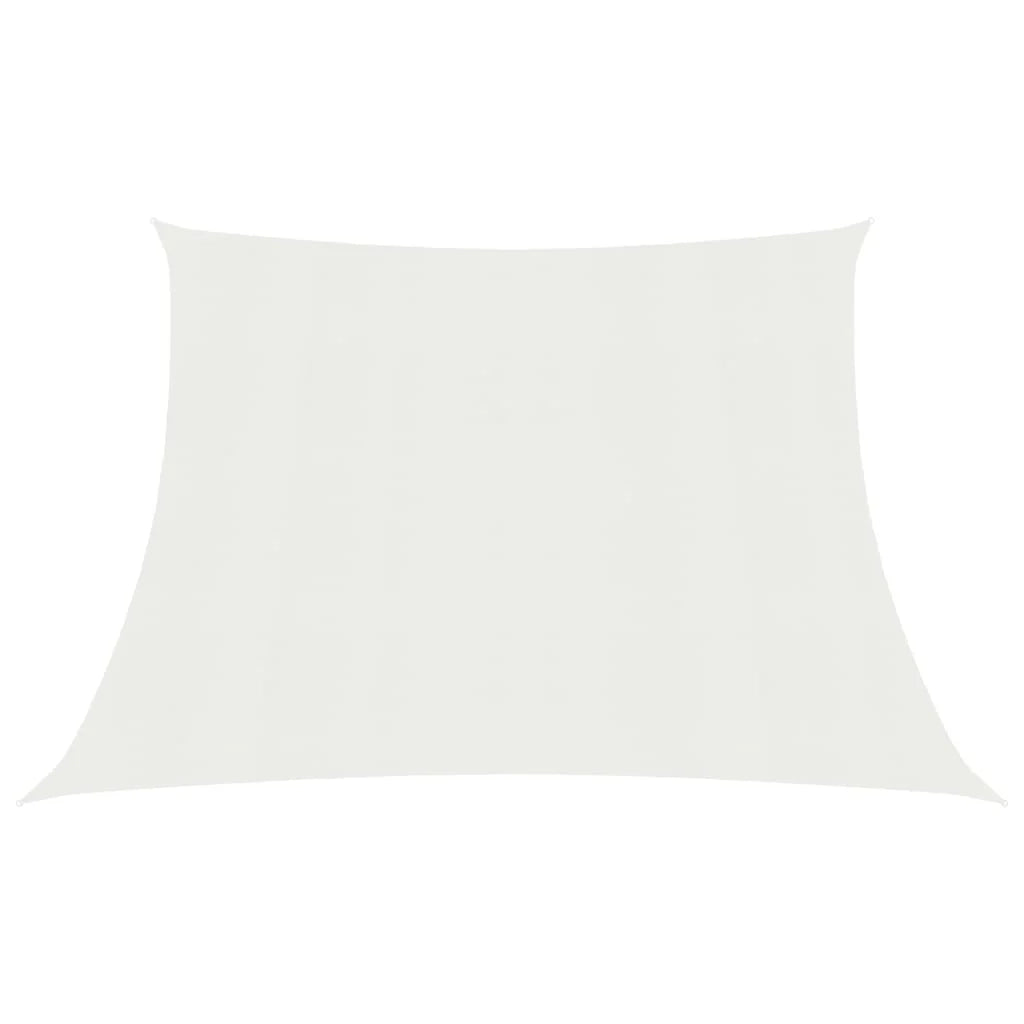 Vela ombreggiante/ombrellone 160 g/m² bianco 3/4 x 2 m HDPE 02_0009012