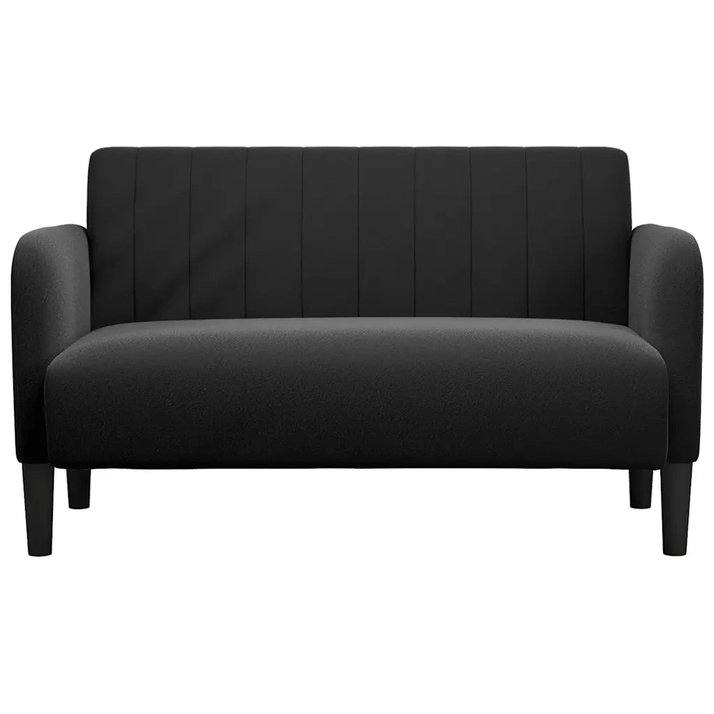 Divano Divanetto-Sofa Nero 109 cm in Velluto