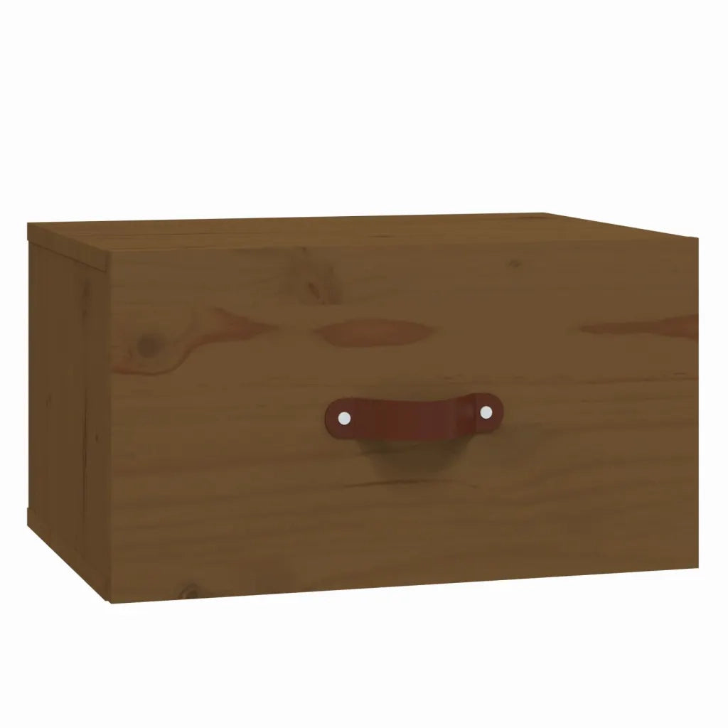 Comodino a Muro-Tavolino da notte sospeso ambra 40x29,5x22 cm