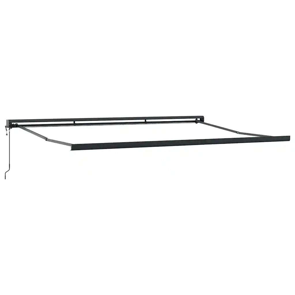Tenda Retrattile Arancione e Marrone 4,5x3m Tessuto e Alluminio