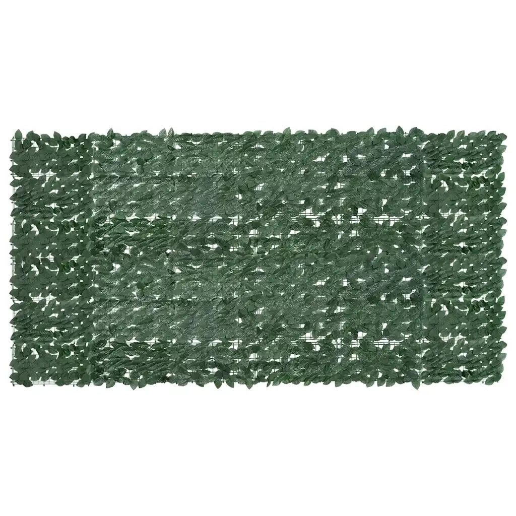 Paravento da Balcone con Foglie Verde Scuro 300x150 cm 315491