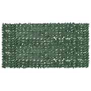 Paravento da Balcone con Foglie Verde Scuro 300x150 cm 315491