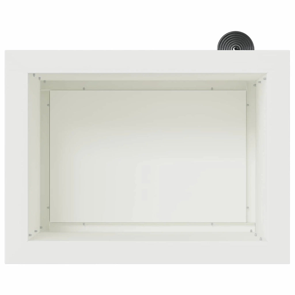 Fioriera da giardino con LED 2 pz Bianco 30 x 40 x 30 cm 8008073