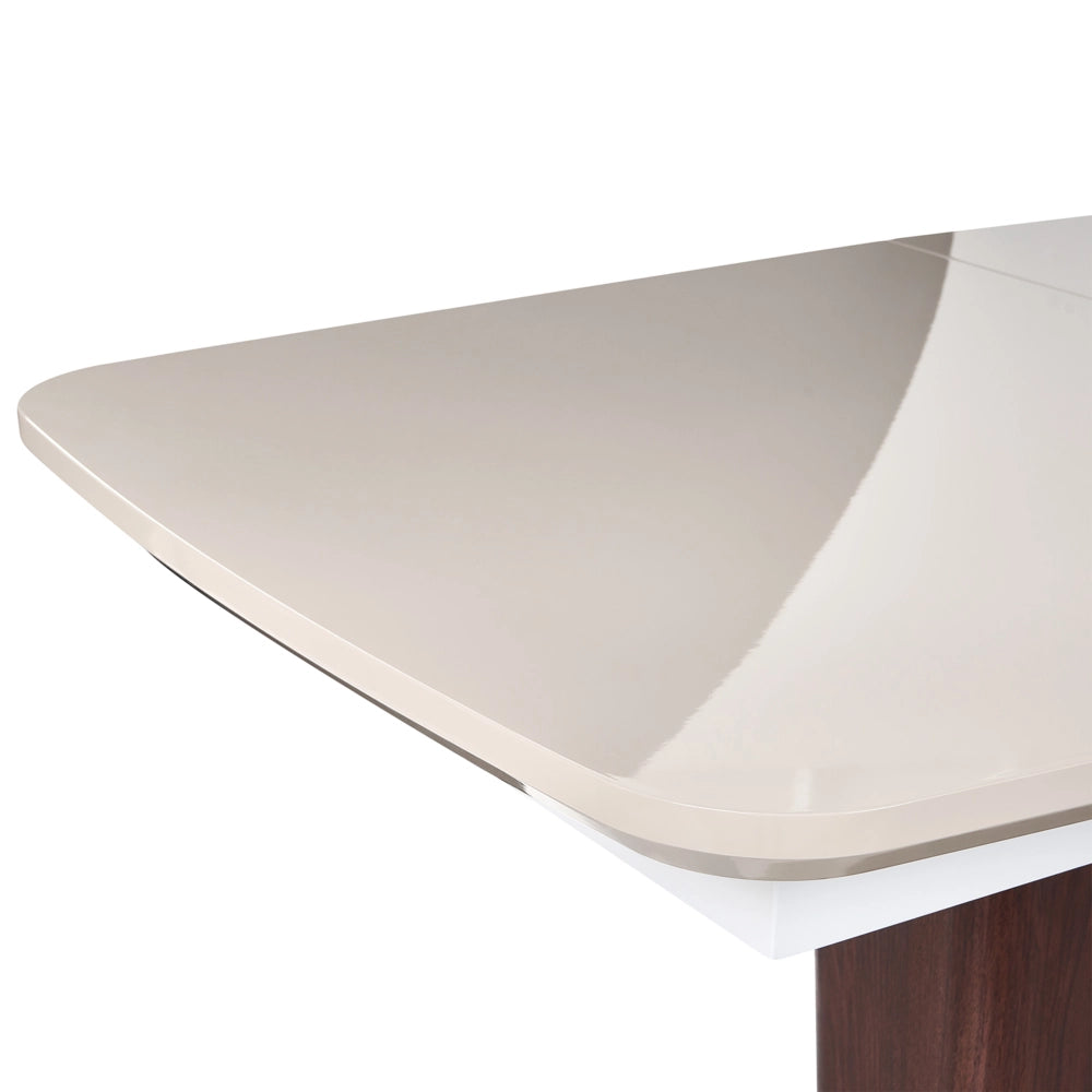 Tavolo da pranzo MDF beige chiaro 160/200 x 90 cm Allungabile Rettangolare Moderno Sala da pranzo Cucina
